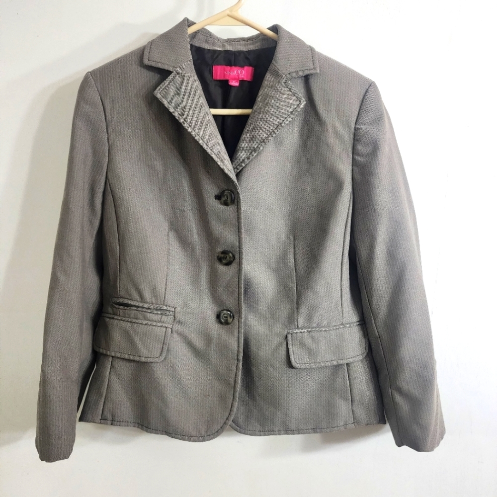 Women's Nine & Co Taupe Blazer